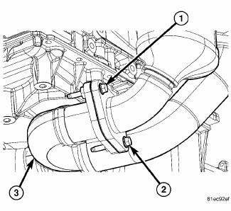 Removal :: Pipe, exhaust cross under :: Exhaust System :: Engine