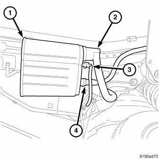 2013 dodge journey evap canister location