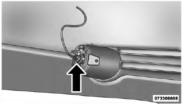 3. Remove the bulb from the connector socket and install